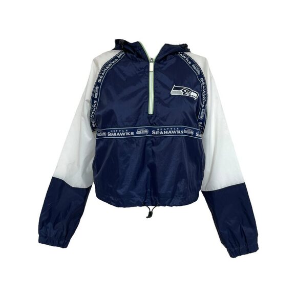 Seattle Seahawks Cropped Windbreaker (S) - Picture 1 of 2
